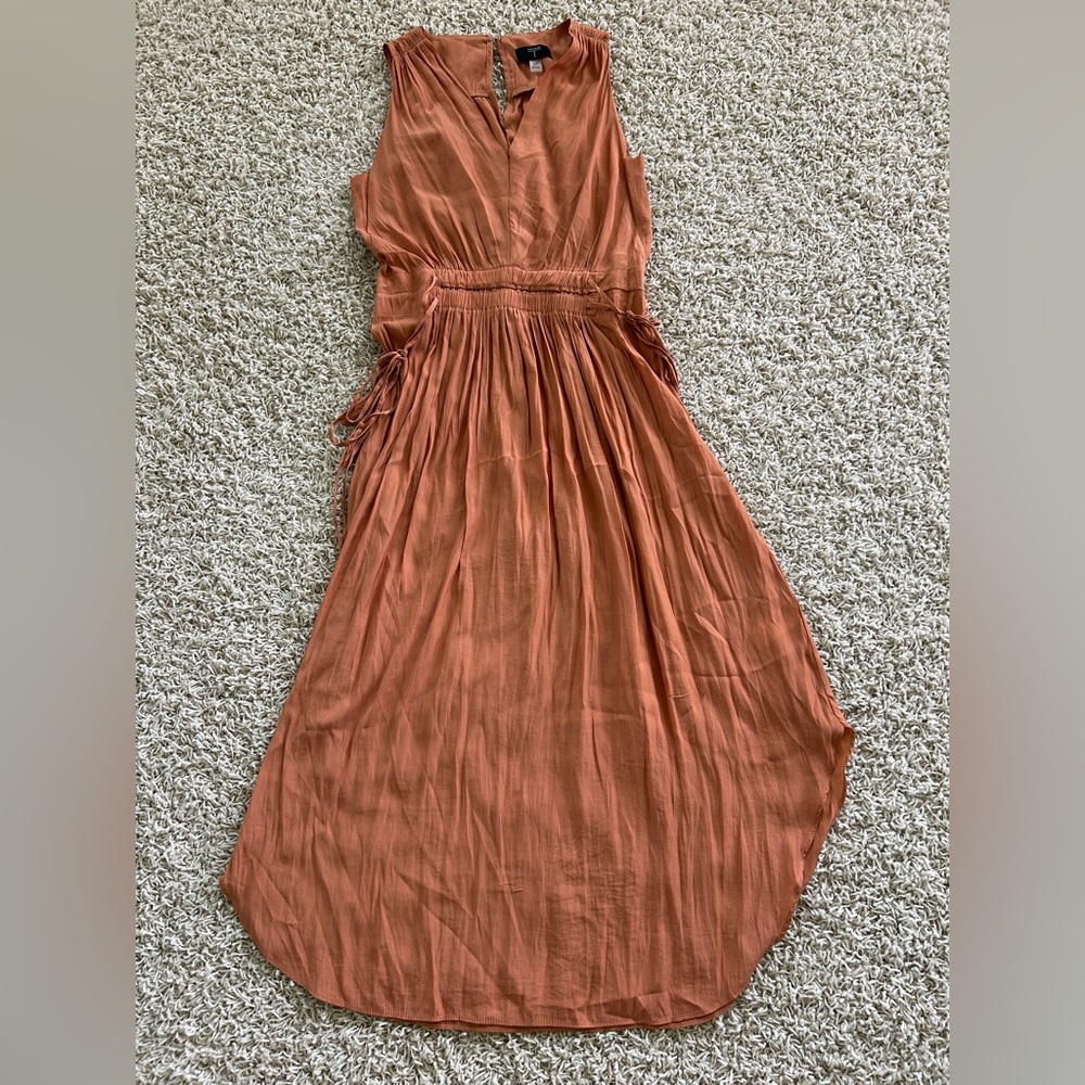 Tahari Women’s Petite Small Orange Maxi Dress